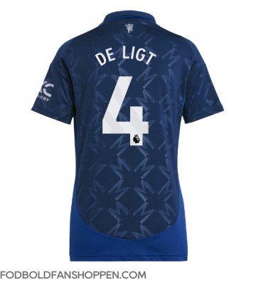 Manchester United Matthijs de Ligt #4 Udebanetrøje Dame 2024-25 Kortærmet